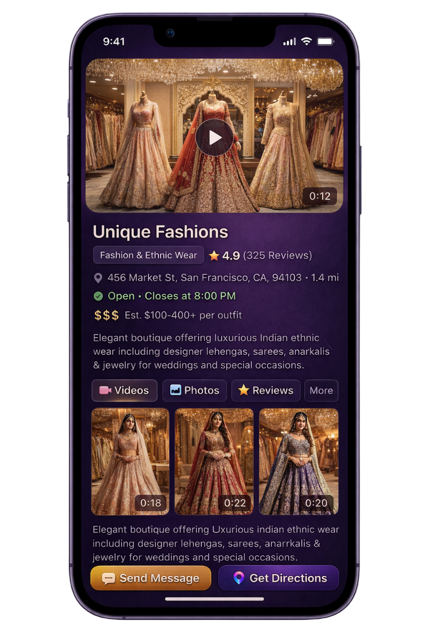 VDOlocal Digital Storefront - Customer view of your products